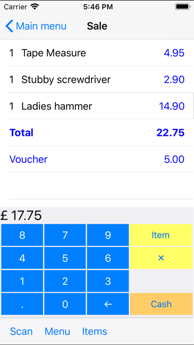 SellWell POS screenshot 2