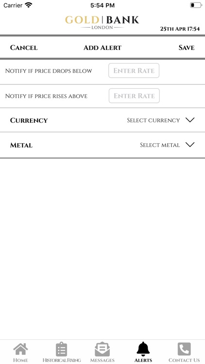 Gold Bank - Live Gold Prices