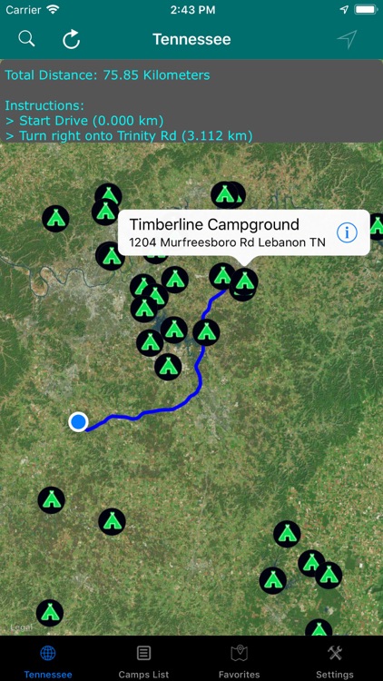 Tennessee – Camping & RV Parks