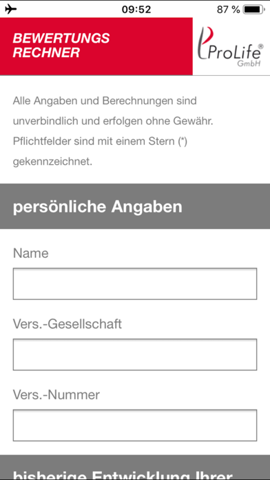 How to cancel & delete ProLife Bewertungsrechner from iphone & ipad 1