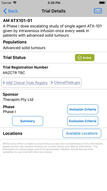 Clintrial Refer Oncology WA