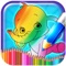 Toddler Coloring Book education and entertainment game for kids