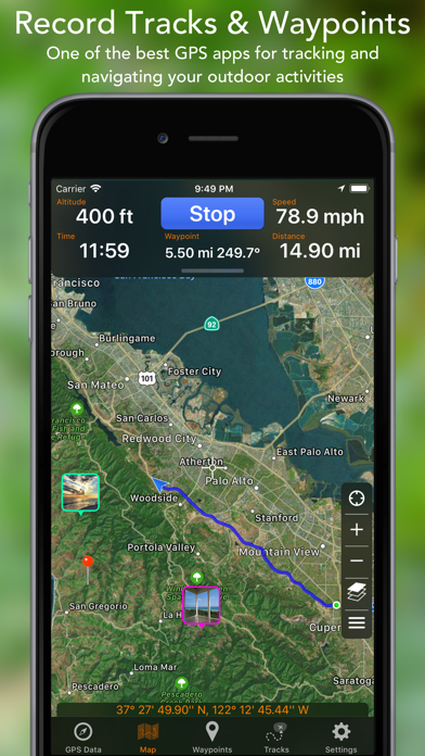GPS Tracks Screenshots