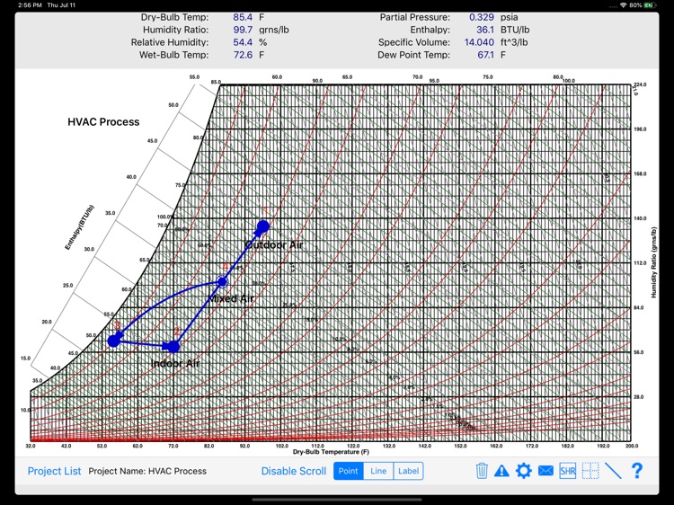 HVAC Psychrometric Chart screenshot-7