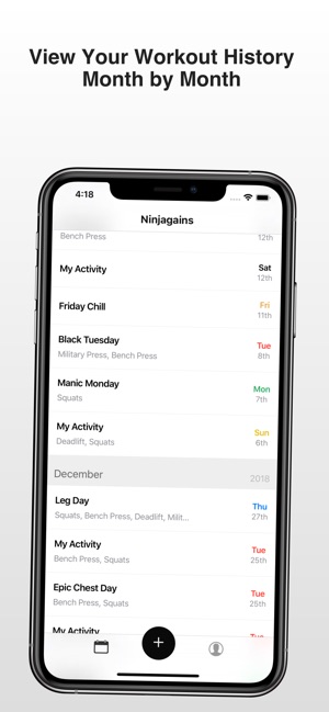 Ninjagains Workout Tracking