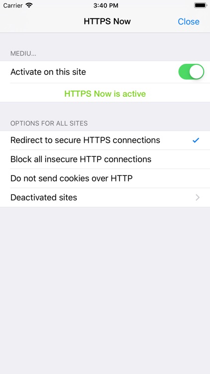 HTTPS Now for Safari