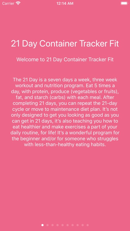 21 Day Fit Container Tracker