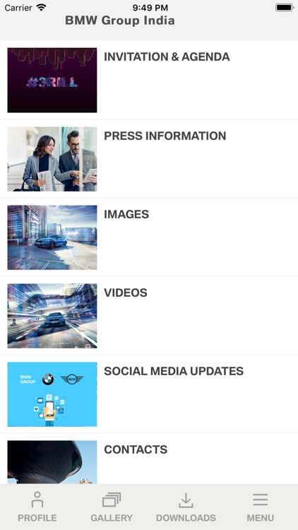 BMW Group India Press App