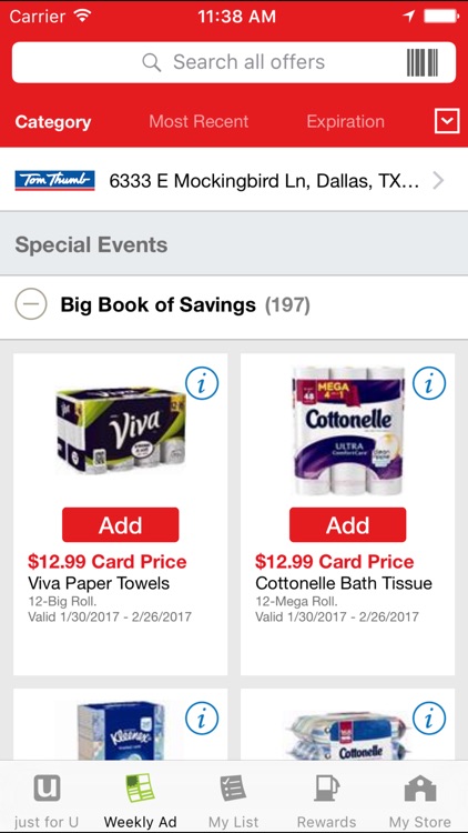 Tom Thumb Deals & Rewards