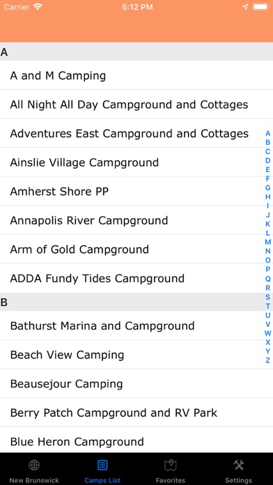 Screenshot #3 pour New Brunswick – Camps RV Parks