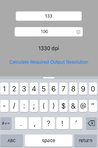 Required Output Resolution - náhled