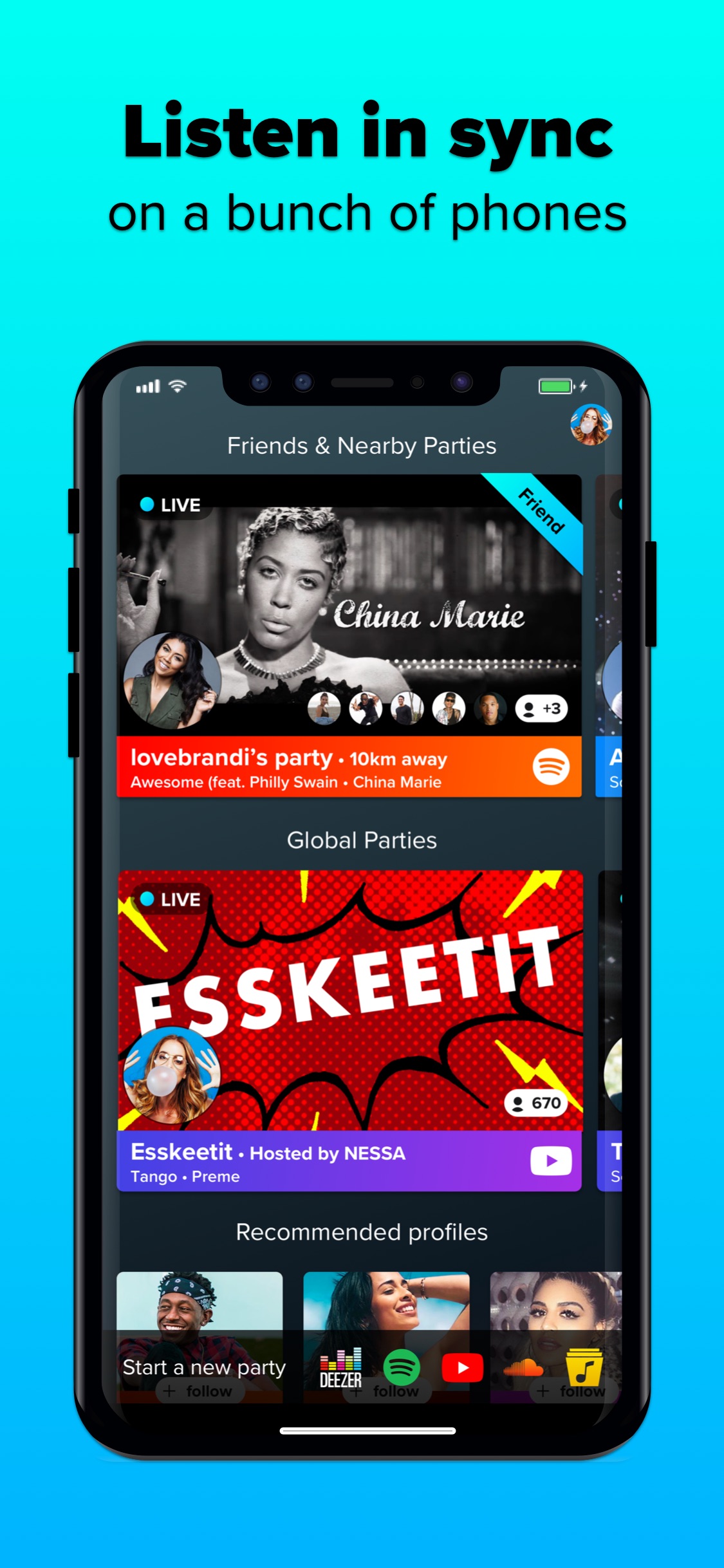 Screenshot do app AmpMe - Speaker Booster