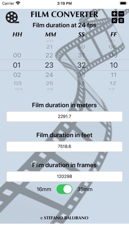 Cine Calculator