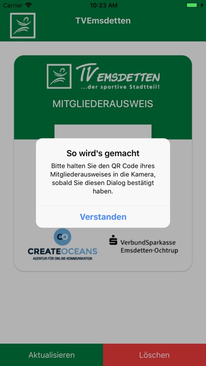 TV Emsdetten Mitgliederausweis
