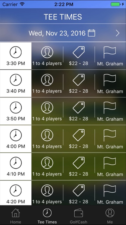 Mt. Graham Golf Tee Times screenshot-3