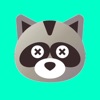 Raccoon Cartoon Stickers