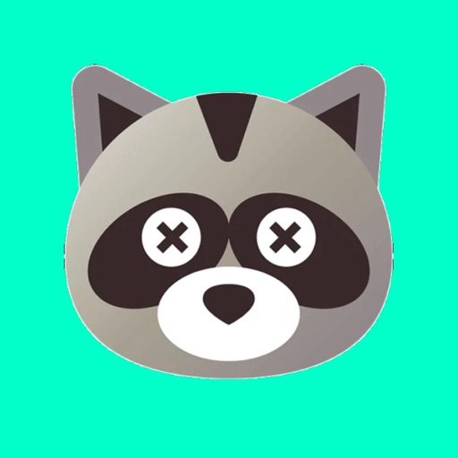 Raccoon Cartoon Stickers icon