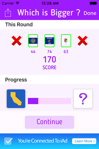 Which is Bigger? Trivia Game screenshot 3