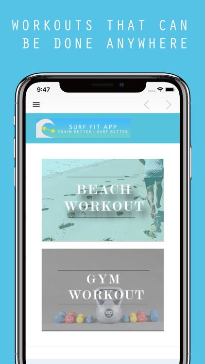 Surf-Fit App