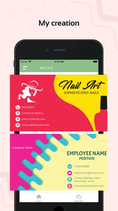 Visiting Card Designer screenshot 4