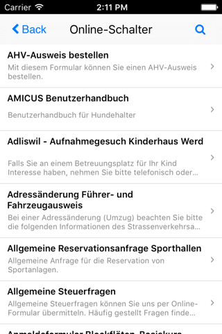 Adliswil screenshot 3