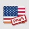 Simple, slick and beautifully designed test companion for US naturalization test (Civics Test)