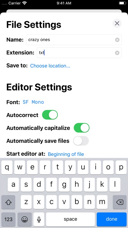 txt – Plaintext Editor