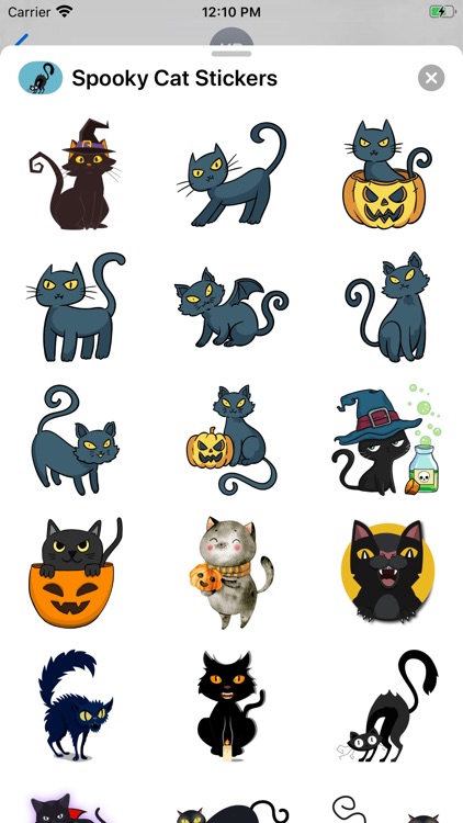 Spooky Cat Stickers