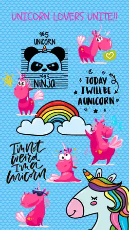 Game screenshot Unicorn Fun Emoji Stickers mod apk