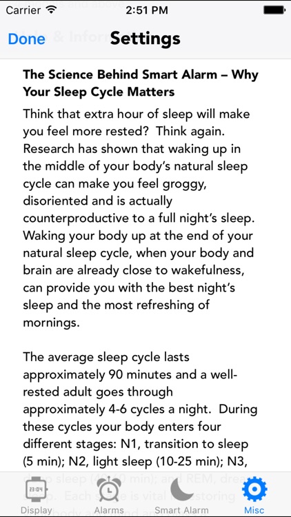 Smart Alarm-sleep cycle saving screenshot-3