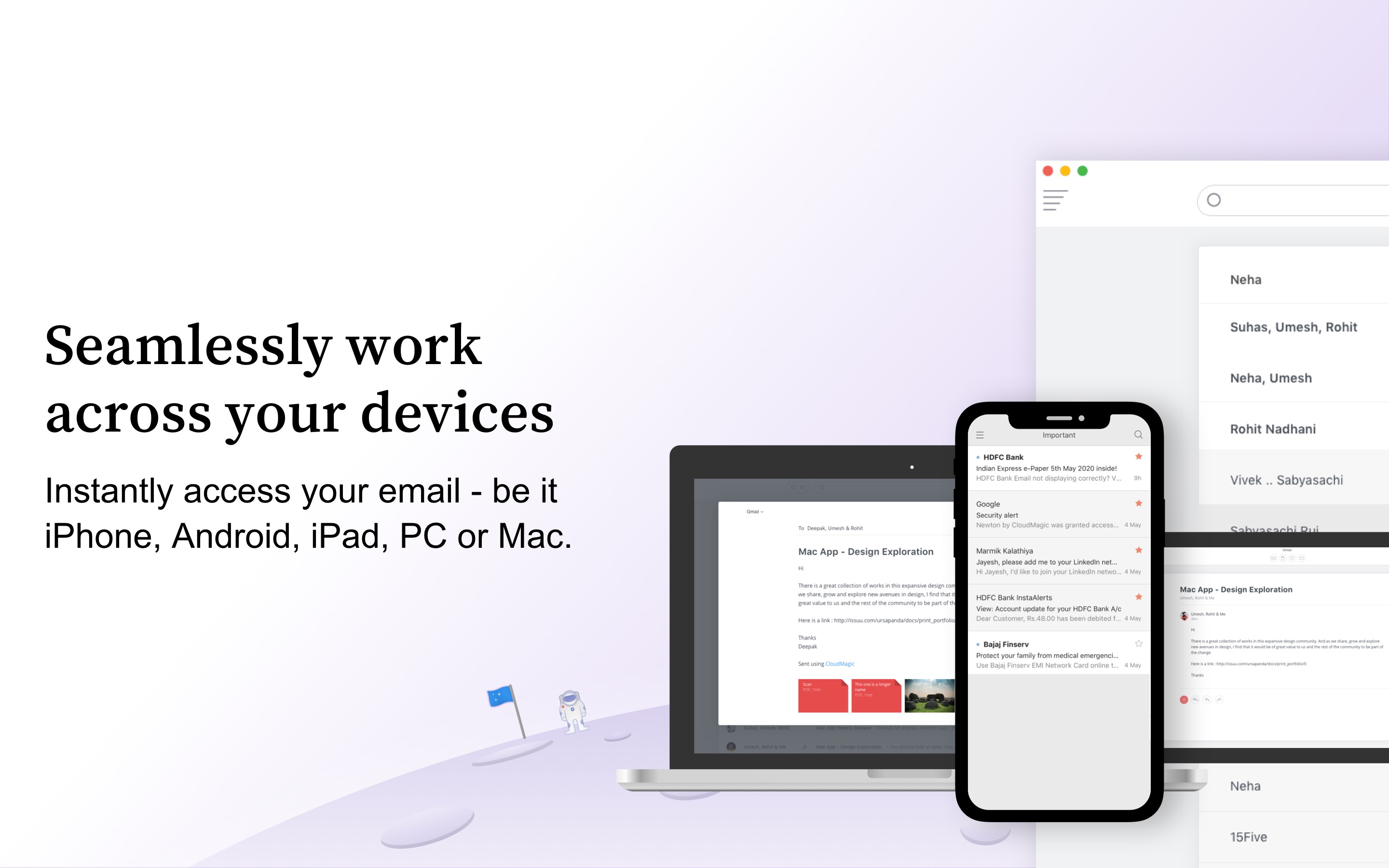 Screenshot do app Newton - Supercharged emailing