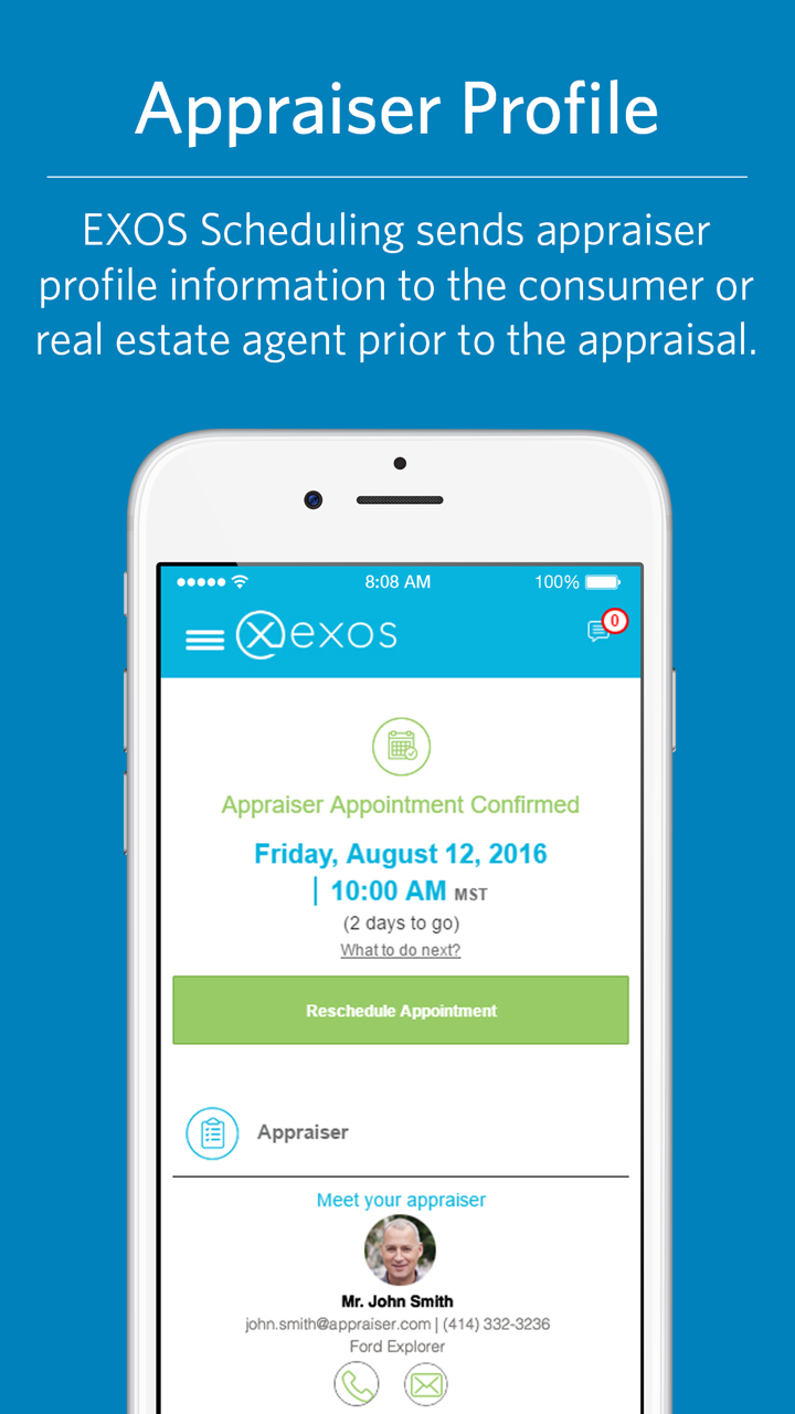 EXOS Scheduling screenshot 2