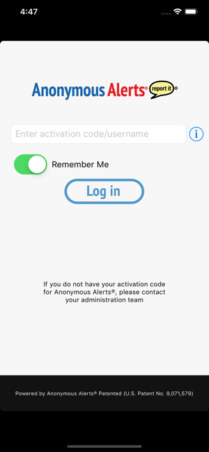 Anonymous Alerts Reporting App On The App Store