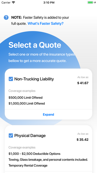 Faster Insurance screenshot 2