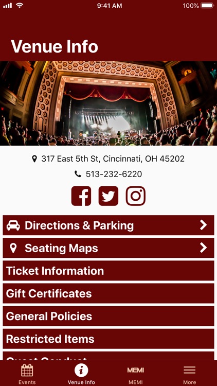 Taft Theater Seating Chart View