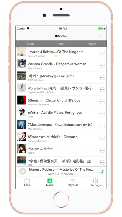 file manager & music player