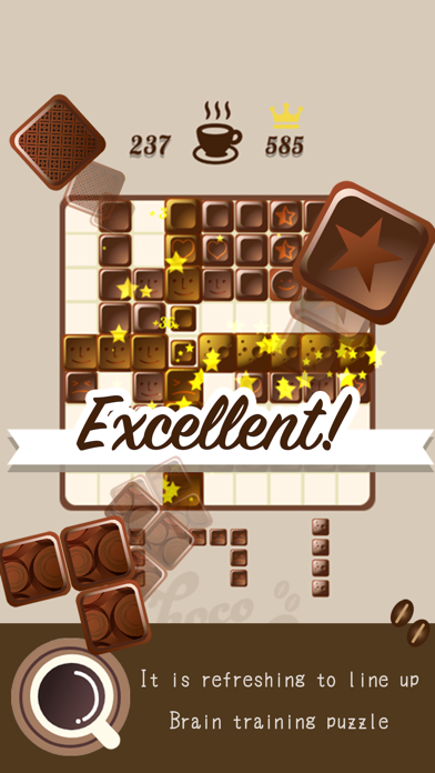 How to cancel & delete Block puzzle Chocolate&puzzle from iphone & ipad 3