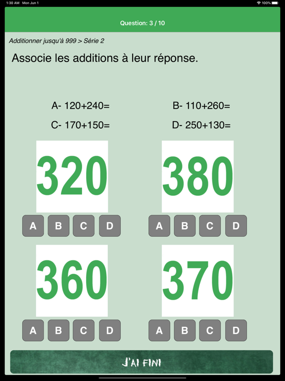 Screenshot #6 pour uneStar Math CE1