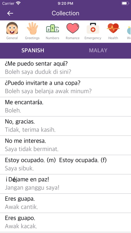 Spanish-Malay Dictionary screenshot-4