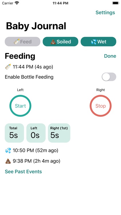 Baby Journal - Feeding Tracker