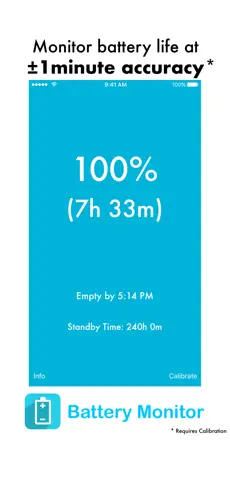 Obrázek 1 Battery Monitor App iphone