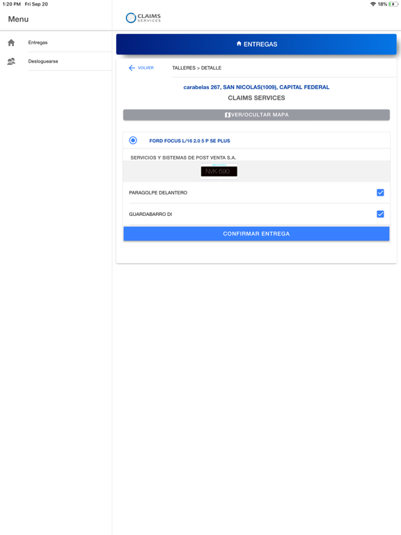 Screenshot #6 pour Claims Services Repuestos