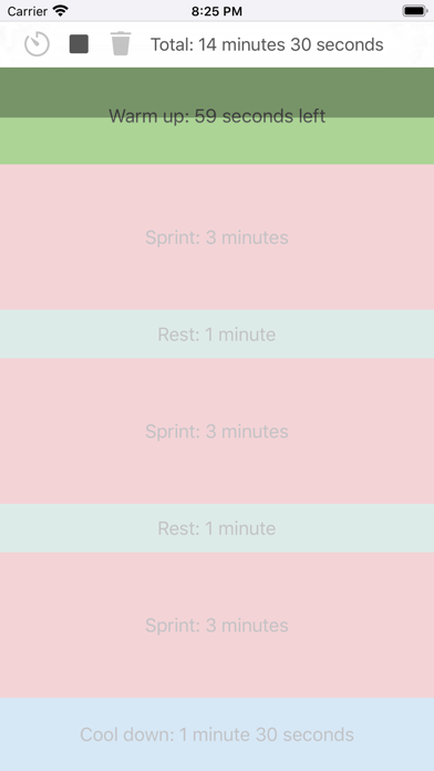 Exercise Interval Timer Lite screenshot 3