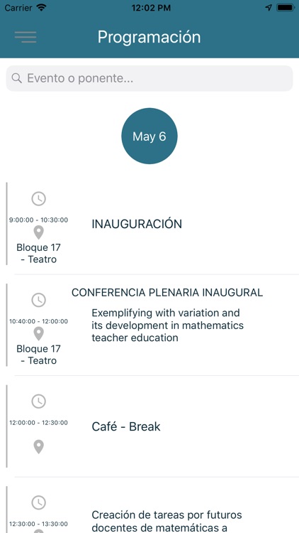 XV CIAEM screenshot-3