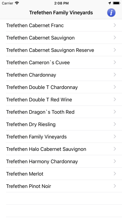 Trefethen Wine Locator screenshot 2
