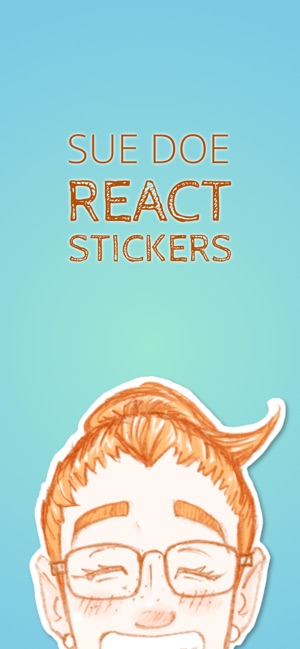 Sue Doe React Stickers