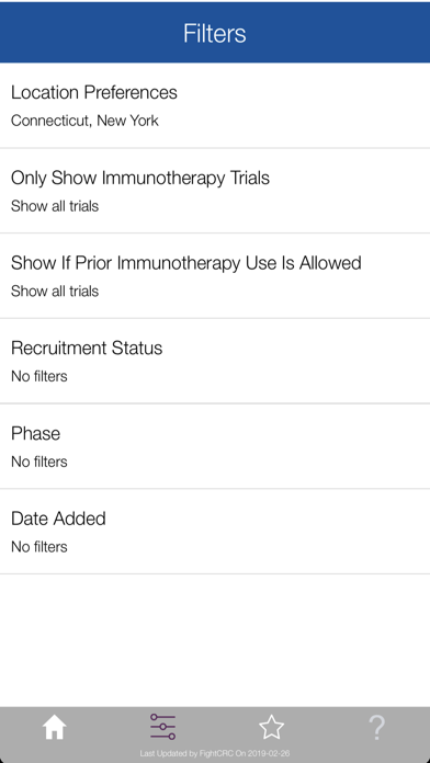 Fight CRC Trial Finder screenshot 4