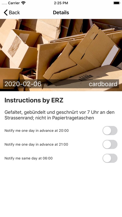 ZH Disposal Calendar