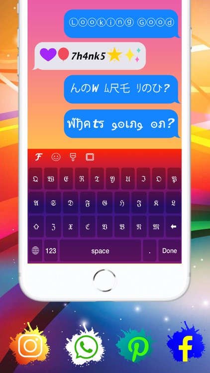 Keyboard. Fonts – Fancy Text