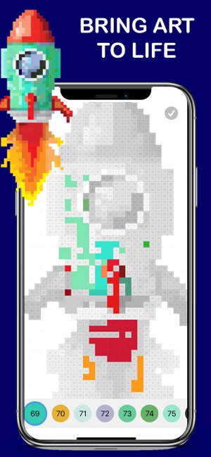 拼豆: 像素數字填色遊戲 - Pixel Color(圖1)-速報App